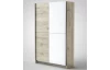 Šatníková skriňa Heimo, 125 cm, dub san remo/biela