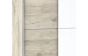 Šatníková skriňa Heimo, 125 cm, dub san remo/biela