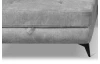 Rohová sedacia súprava Sergio, svetlo šedá látka, ľavý roh