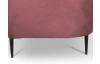 Trojmiestna pohovka Olivio, tmavo ružová zamatová látka