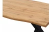 Jedálenský stôl v zaoblenom tvare Mikkel 160x90 cm, divoký dub