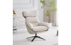 Otočné kreslo Pavia, svetlo béžová tkanina