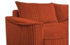 Rohová sedacia súprava Lilly, terracota štruktúrovaná látka