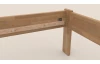 Rohová posteľ so zástenou vľavo Tema L 180x200 cm, prírodný buk