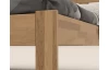 Rohová posteľ so zástenou vľavo Tema L 180x200 cm, prírodný buk