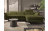 Rohová sedacia súprava Mango, machovo zelená látka, pravý roh