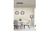 Stojacia lampa Filo 150 cm, čierny kov/opálové sklo