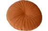 Okrúhly dekoračný vankúš Atmos 40 cm, tmavo oranžový