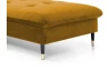 Rohová sedacia súprava Glam, tmavo žltá látka, pravý roh