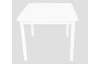 Detský stolík Pantone 60x60 cm, biely