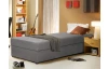 Posteľ Ormea 88x202 cm, šedá látka