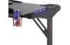 Písací stôl Game, s osvetlením a USB