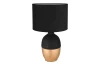 Stolná lampa Valentino, čierna/zlatá