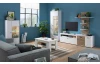 TV skrinka Rovigo 195  cm, dub nox/biela