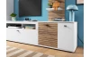 TV skrinka Rovigo 195  cm, dub nox/biela