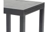Rozkladací záhradný stôl Tony 72x72 cm, antracit/imitácia betónu