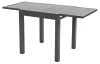 Rozkladací záhradný stôl Tony 72x72 cm, antracit/imitácia betónu
