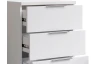 Nočný stolík/skrinka so 4 zásuvkami Smilla, výška 79 cm, biely