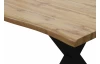Jedálenský stôl v zaoblenom tvare Mikkel 180x90 cm, divoký dub