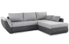 Rohová sedacia súprava Torgau, šedá/svetle šedá tkanina