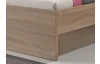 Posteľ Malmö 180x200 cm, dub Sonoma