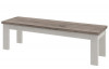 Jedálenská lavica Dalia typ 61, bielená pínia/šedý dub