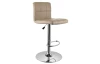 Barová stolička Mefisto, hnedo-béžová ekokoža
