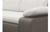 Rohová sedacia súprava Odessa OTM-2F, šedá ekokoža/melírovaná tkanina