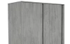 Šatníková skriňa Carlos, šedý beton, 152 cm