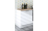 Predný panel na vstavanú kuchynskú umývačku One K60UV, biely lesk, šírka 60 cm