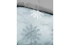 Biber obliečky Snehové vločky, modro-šedé
