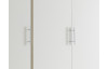Šatníková skriňa Valencia,155 cm, dub artisan/biela