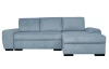 Rohová sedacia súprava Salsa, denimovo modrá látka