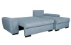 Rohová sedacia súprava Salsa, denimovo modrá látka