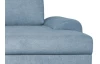 Rohová sedacia súprava Salsa, denimovo modrá látka
