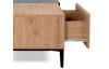 Konferenčný stolík so zásuvkou Nola, dub artisan/čierny