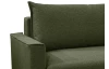 Rohová sedacia súprava Viano, lesná zelená látka, pravý roh