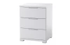 Nočný stolík s 3 zásuvkami Smilla, výška 61 cm, biely