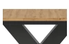 Rozkladací jedálenský stôl Moteon 150x90 cm,dub artisan/sivý,podnož X