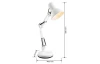 Stolová lampa Famous, biela