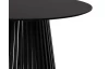 Okrúhly jedálenský stôl Siluet 100 cm, čierny
