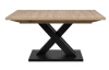 Rozkladací jedálenský stôl Avenue 160x90 cm, dub artisan/čierny
