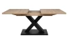 Rozkladací jedálenský stôl Avenue 160x90 cm, dub artisan/čierny