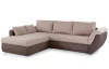 Rohová sedacia súprava Torgau, hnedá/béžová tkanina