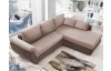 Rohová sedacia súprava Torgau, hnedá/béžová tkanina