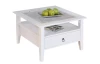 Štvorcový konferenčný stolík Provence, bielená borovica