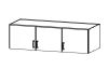 Skriňový nadstavec Bremen, 136 cm, biely