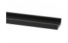 Závesná polička Duraline 80 cm, čierna