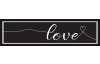 Rámovaný obraz Love, 60x15 cm