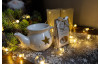 Vianočná aromalampa Kanvica s otvorom hviezdy, biela